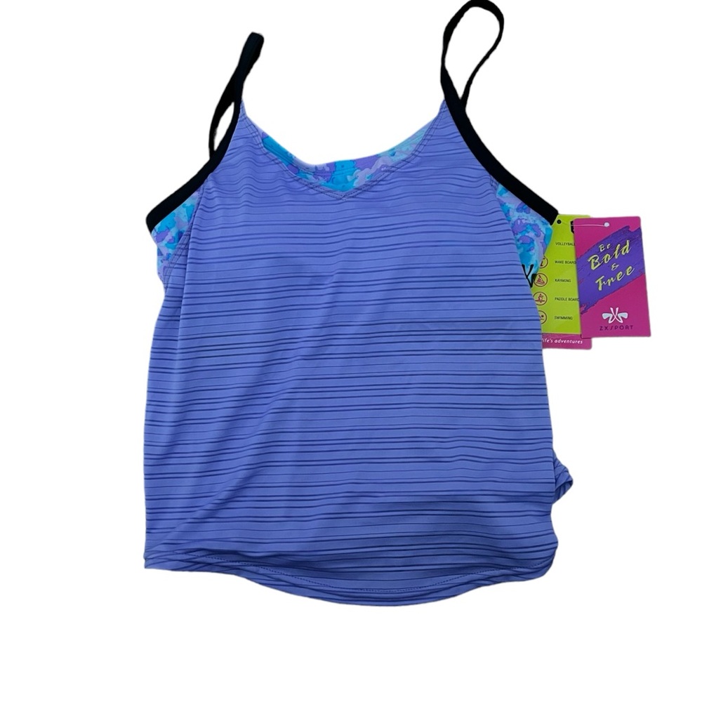 ZX Port Ladies Bathing Suit Top Size Small